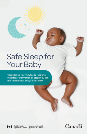 Cover of the Safe Sleep for Your Baby brochure